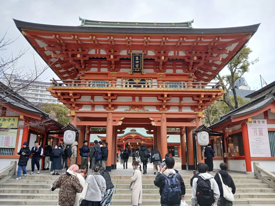 Ikuta Shrine in Kobe, March 2025