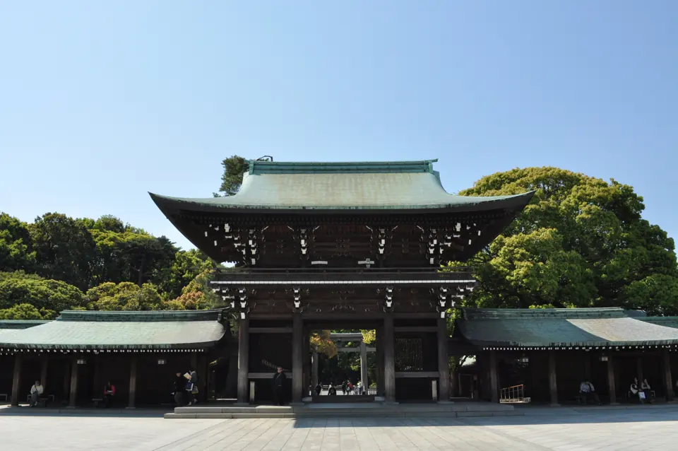 Shrine gate at Meiji Jingu