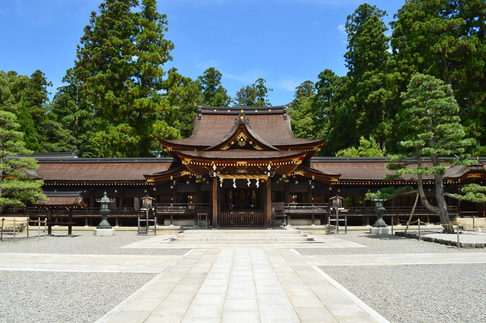 Shrine buildings at Taga Taisha in 2020